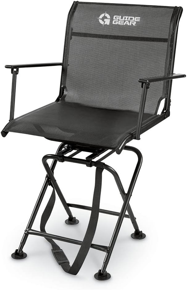 Portable Folding Swivel Chair 500-lb. Capacity K239970