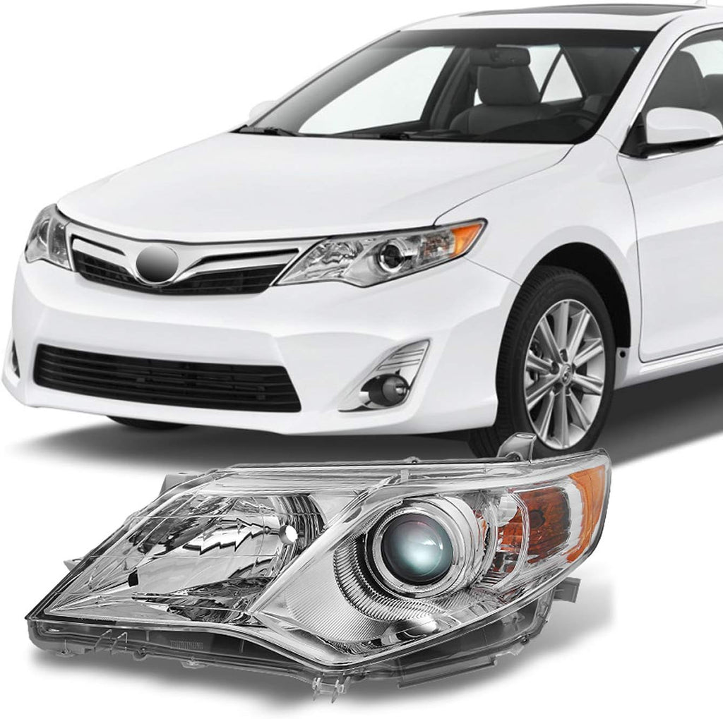 Chrome Clear Projector Headlights Pair V985473
