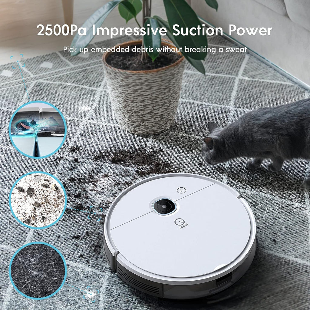 Robot Vacuum with Self-Empty Station, 3000Pa Suction, Smart Visual Mapping X7406