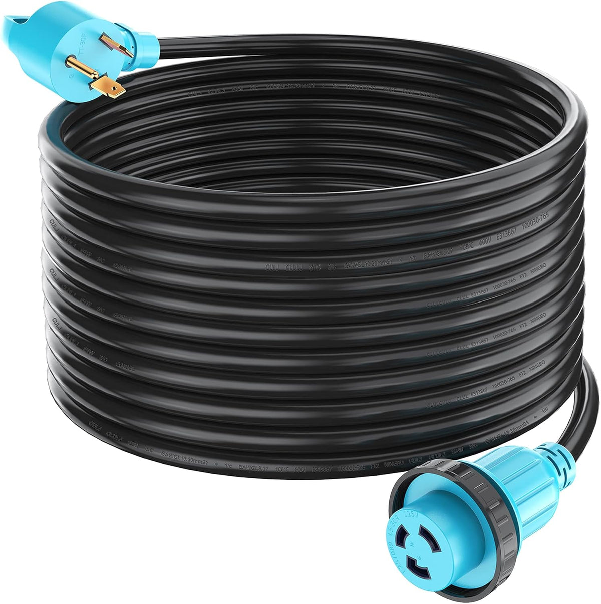50 Amp 25 Feet RV Generator Cord with Locking Connector A723