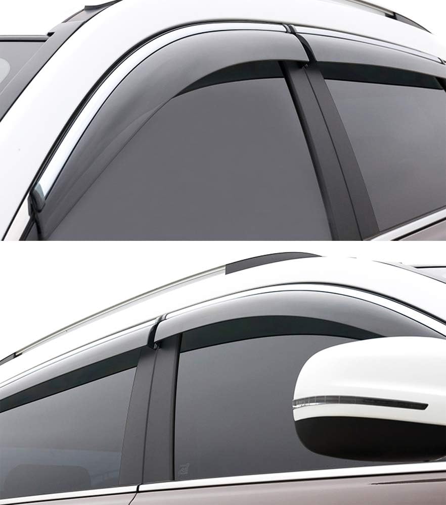 Car Window Visor Vent Shade Deflector Sun/Rain Guards F653