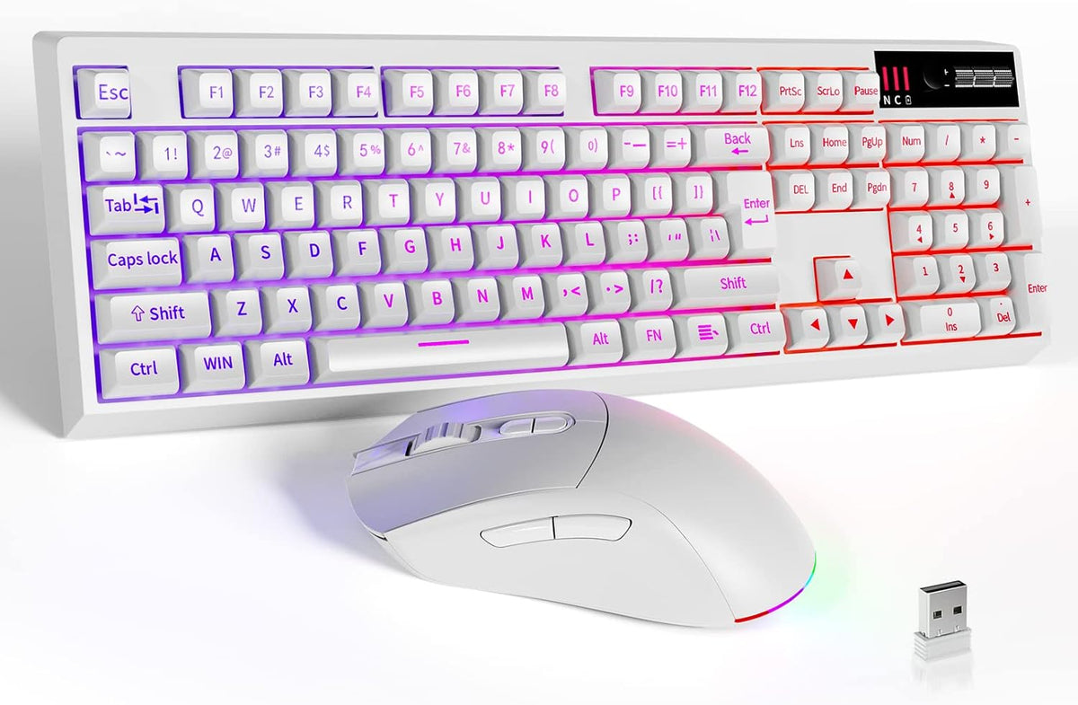 Black Wireless Gaming Keyboard and Mouse Combo C98132