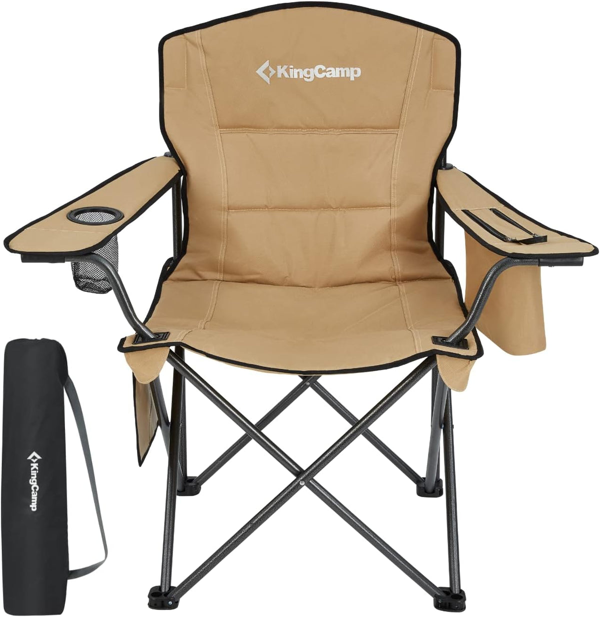2 Pack Heavy Duty Oversized Folding Camping Chairs W75125