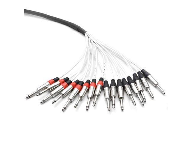 8 Channel TRS Insert Snake Cable to 16 TS 15 Feet S609306