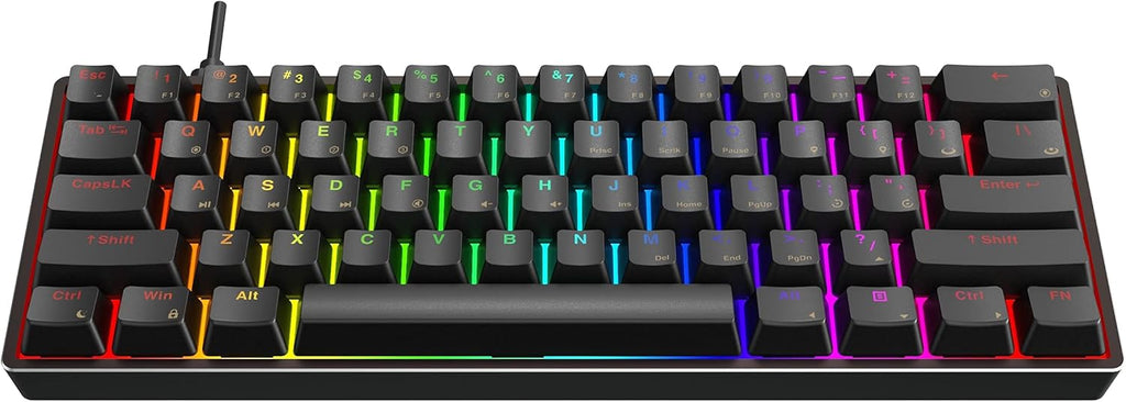 61 Keys Hot Swappable RGB Mechanical Gaming Keyboard E9135