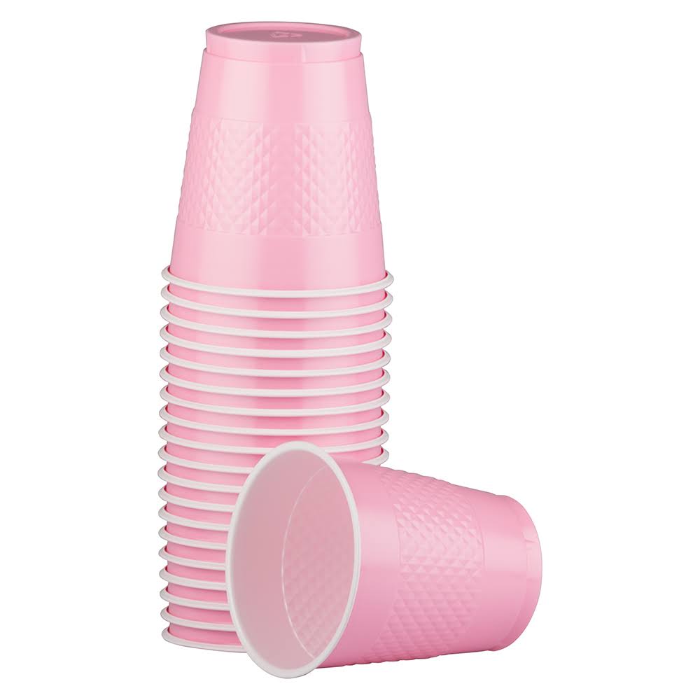 Baby Pink 12 oz Plastic Cups G943