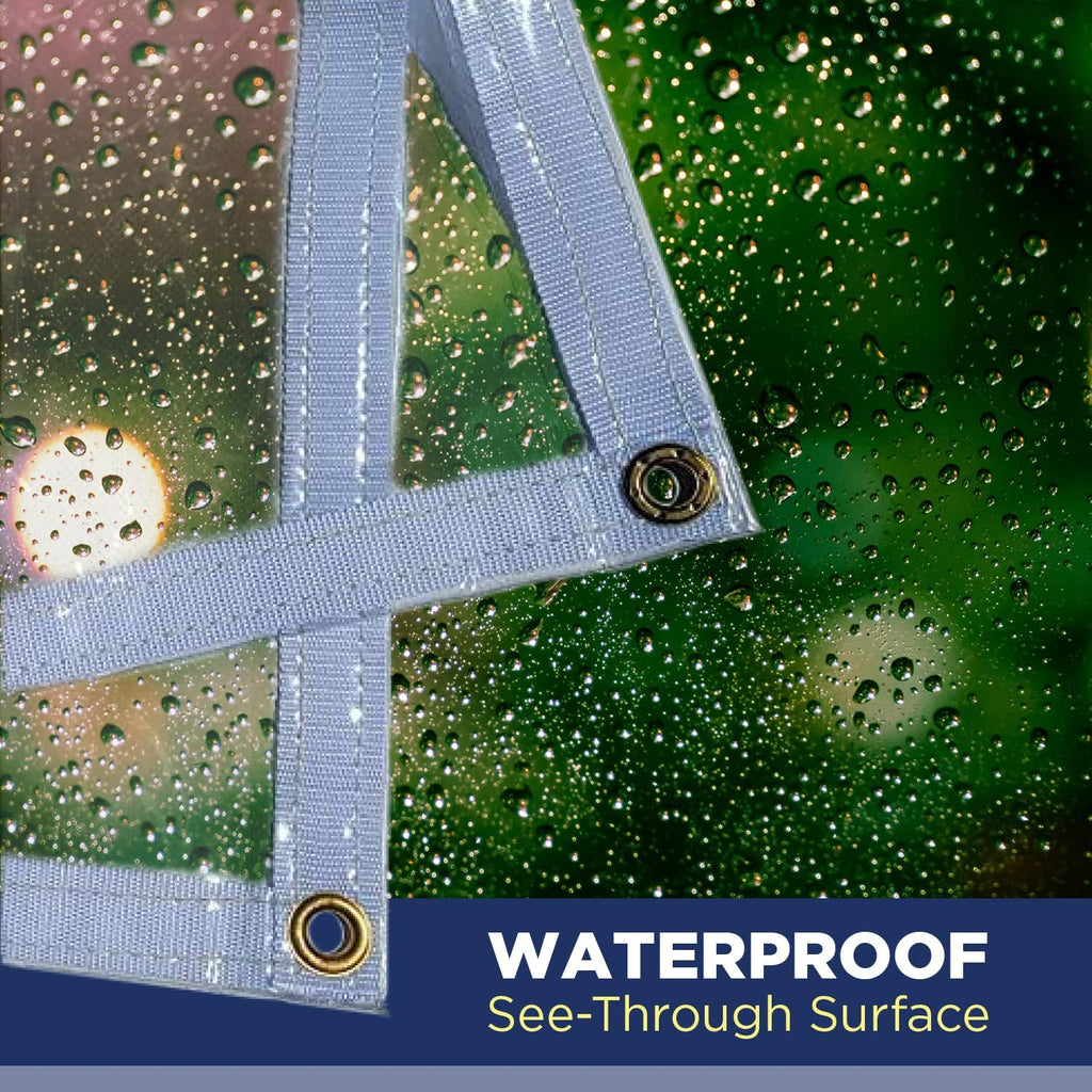 Heavy Duty Clear Vinyl Tarp 8x10 R4024
