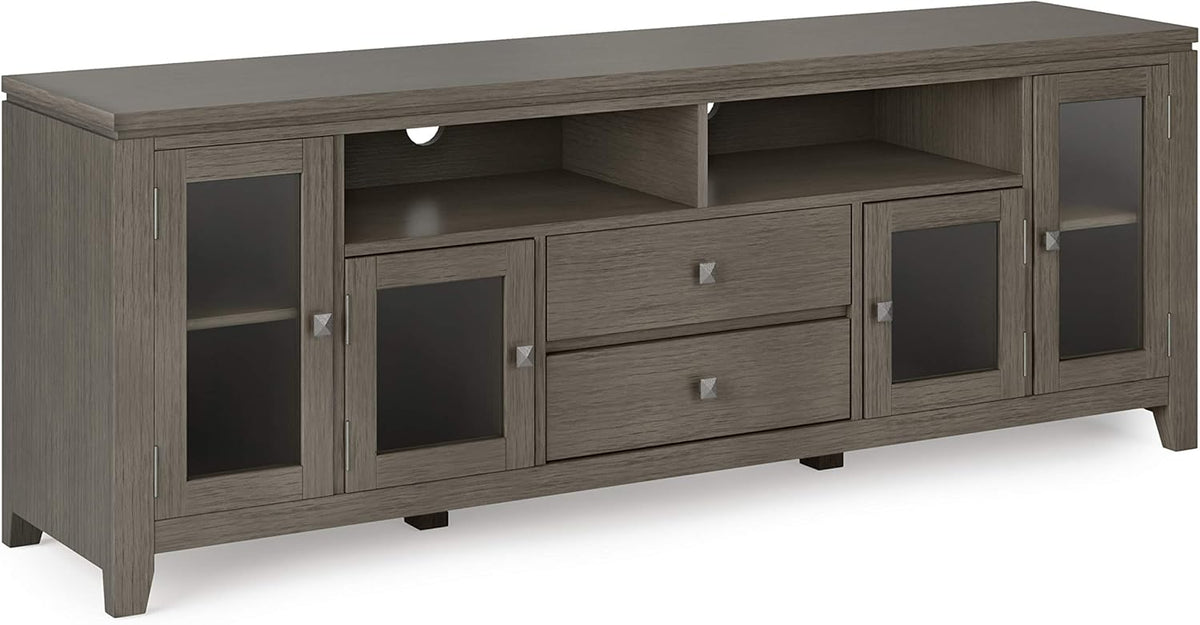 72 inch Wide Solid Wood TV Media Stand Y6853