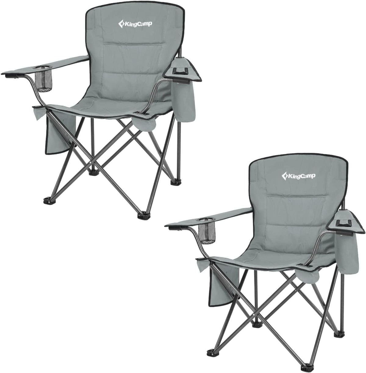 2 Pack Heavy Duty Oversized Folding Camping Chairs W75125