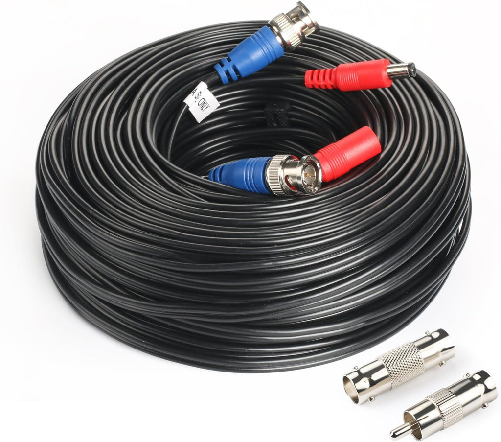 200Feet BNC Video Power Cable with Connectors C1461