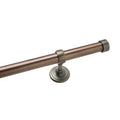 Metal Endcap Rod Set with Non-Telescopic Pole and Modern Brackets W79643
