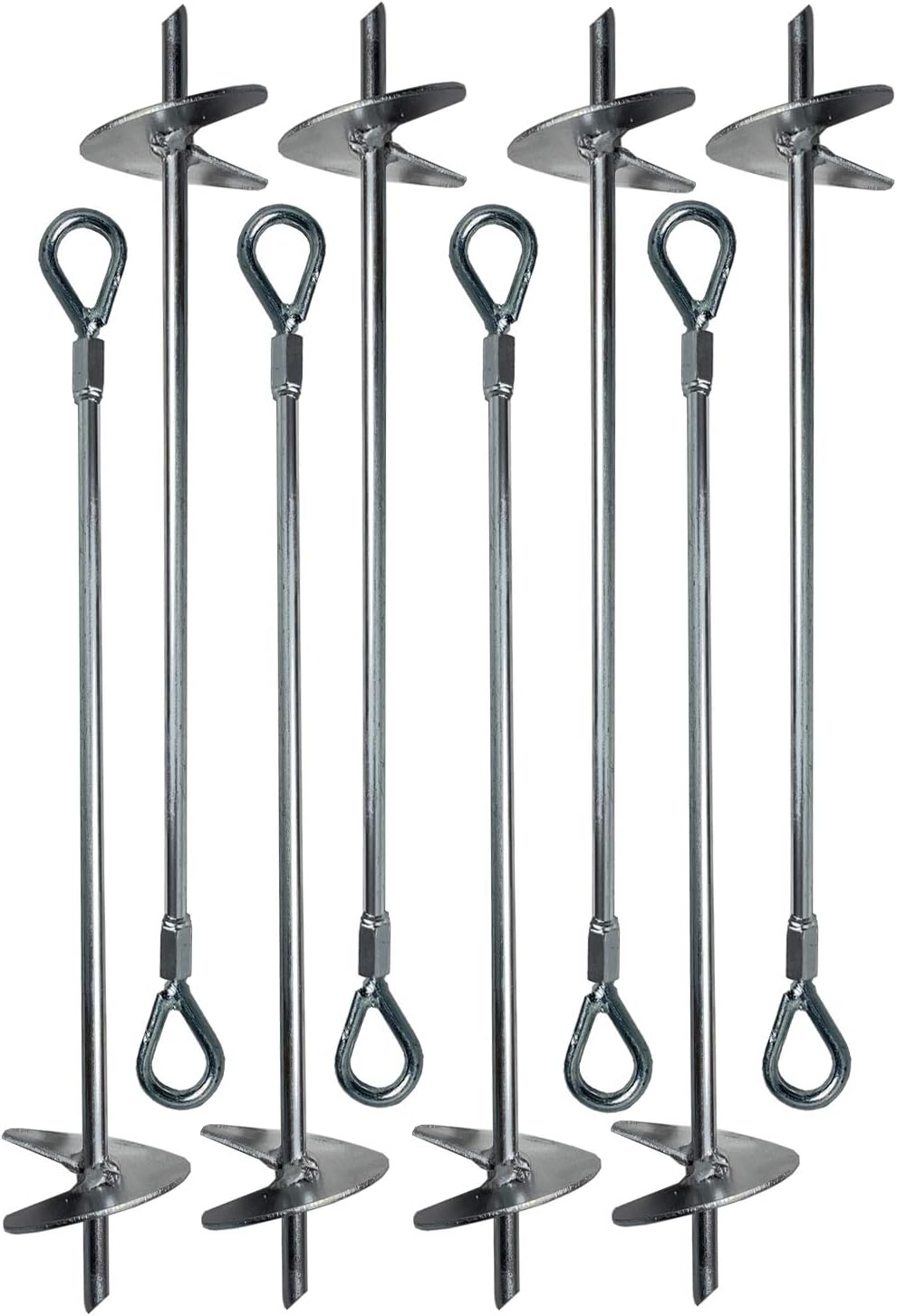 Black 18 Inches Ground Anchor 12 Pack H557