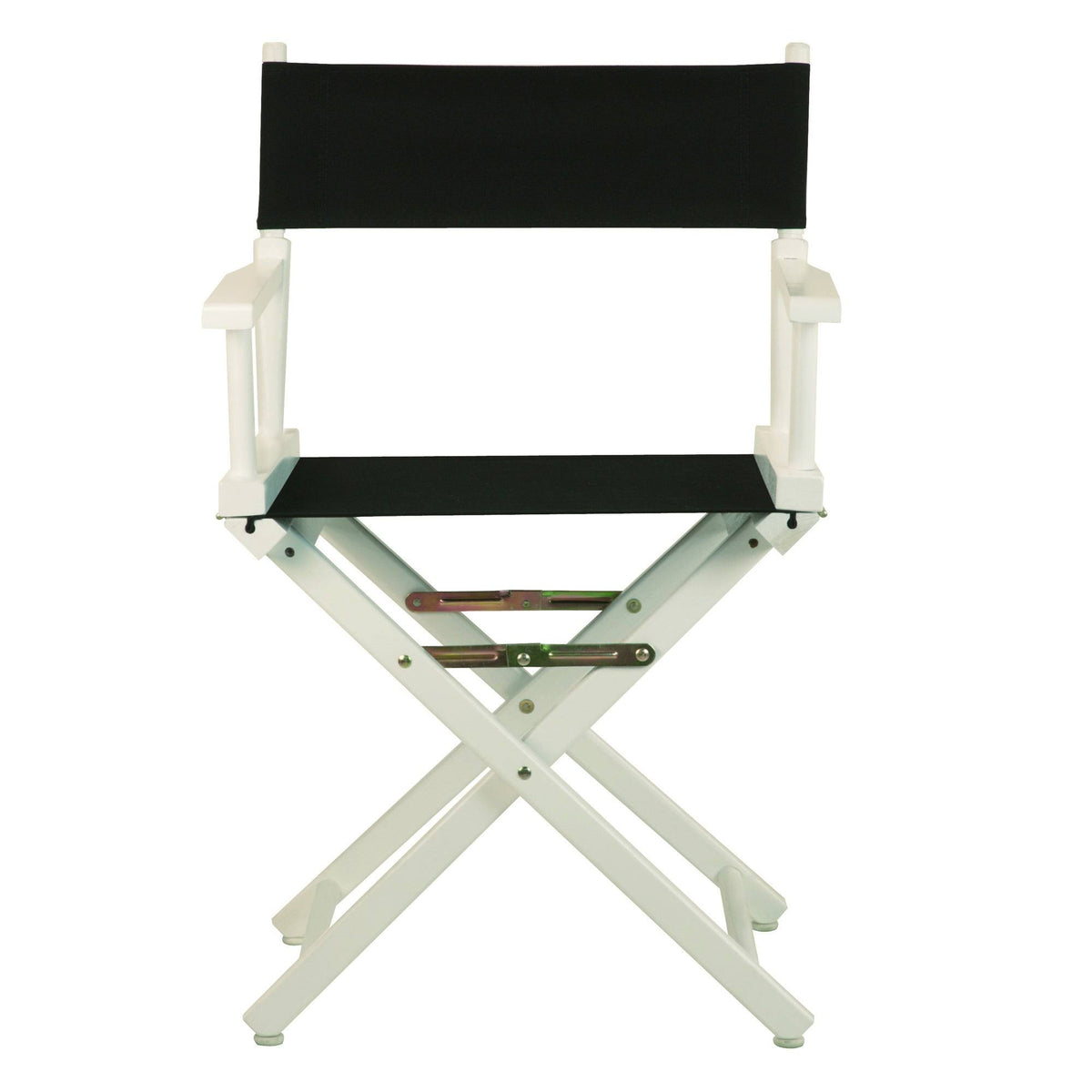 Director's Chair White Frame Gold Canvas Q18874