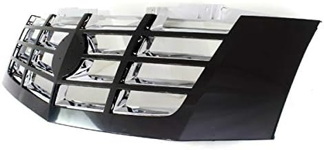 Front Grill Grille Assembly Black Shell with Chrome Insert M133