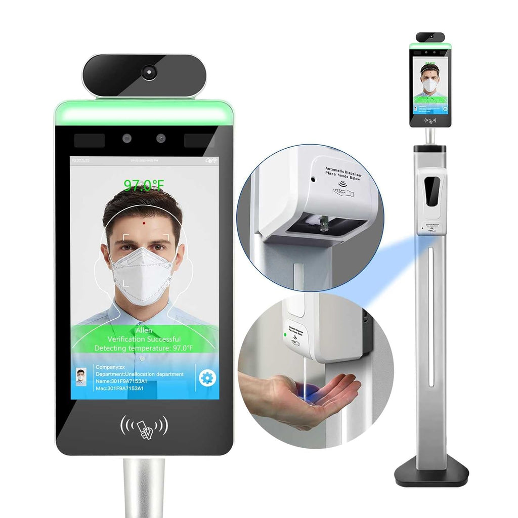 Non-Contact Face Recognition Body Temperature Scanner Kiosk Y457