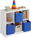 Kids Toy Storage Cubby, Bookshelf with 6 Storage Drawers W7433