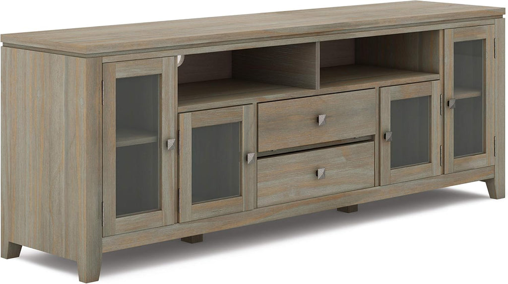 72 inch Wide Solid Wood TV Media Stand Y6853