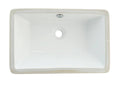 White Undermount Bathroom Sink X4046