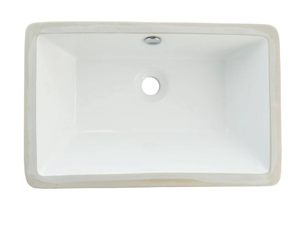 White Undermount Bathroom Sink X4046