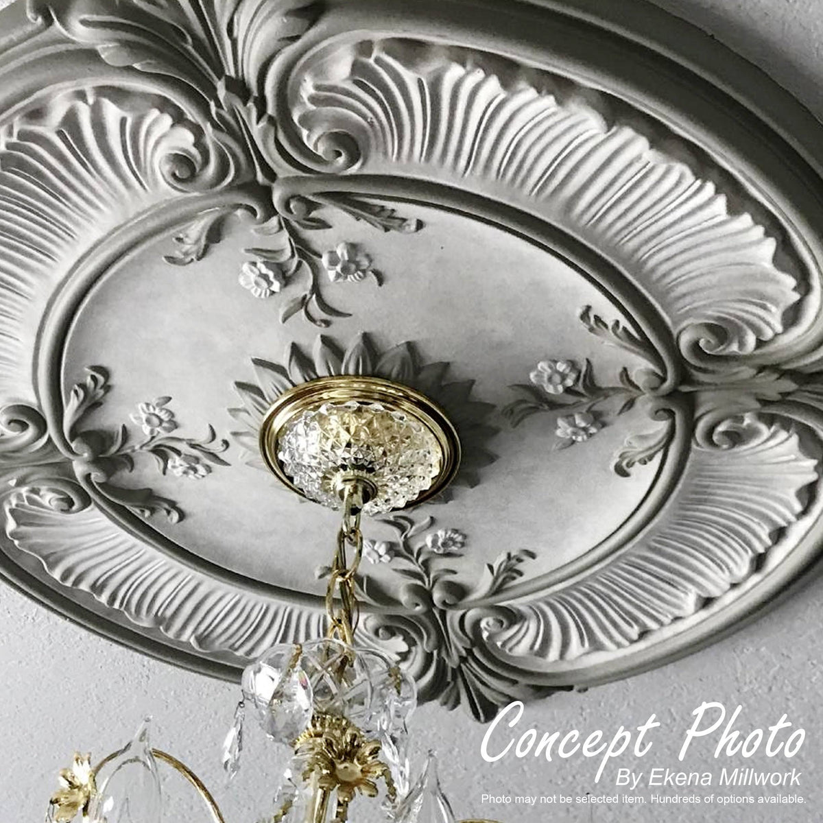 Hand-Painted Gold Ceiling Medallion P776