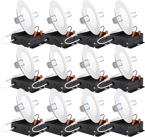 12 Pack 4 Inch Ultra Thin LED Recessed Ceiling Lights F919
