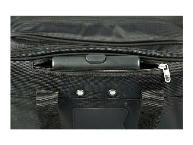 Black Nylon Rolling Laptop Case F762816