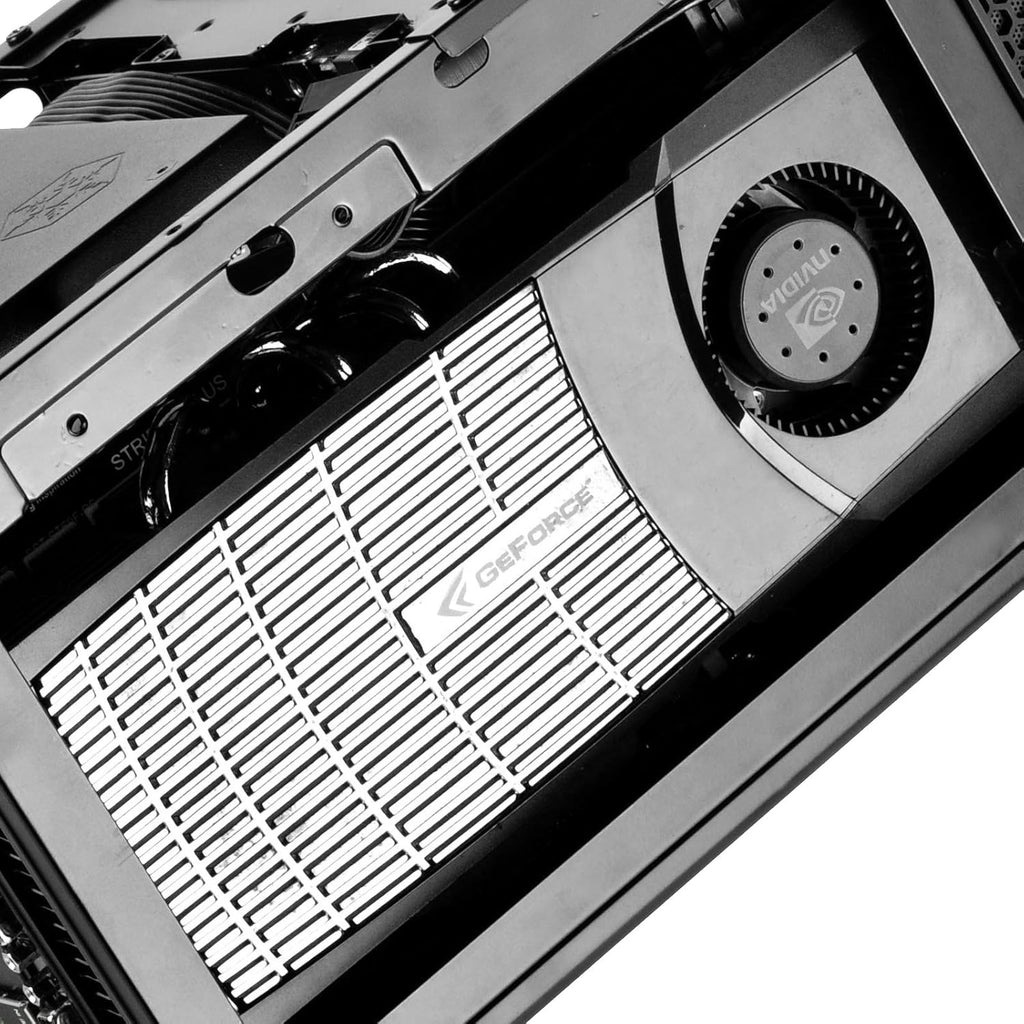 Black Ultra Compact Mini-ITX Computer Case with Mesh Front Panel X557