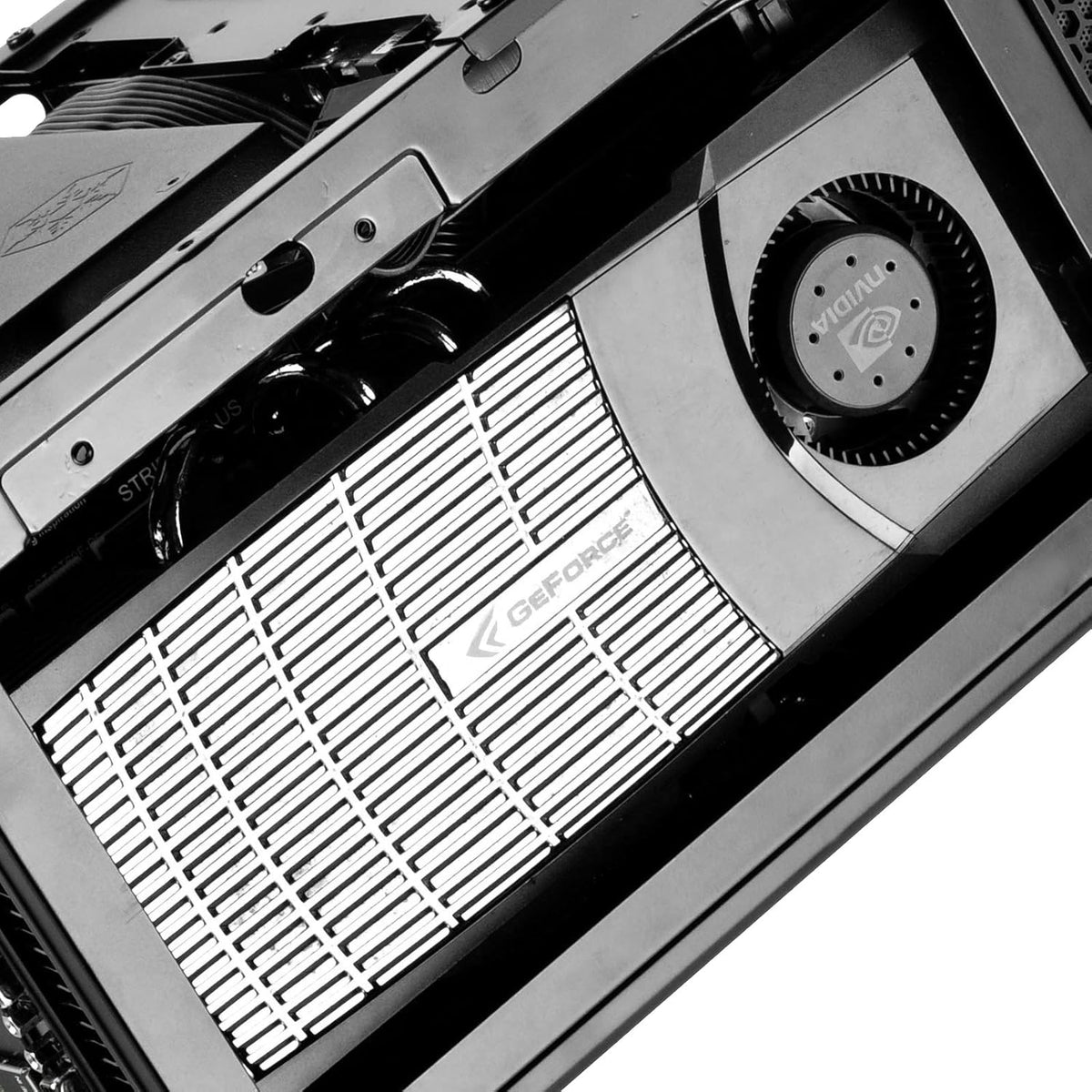 Black Ultra Compact Mini-ITX Computer Case with Mesh Front Panel X557
