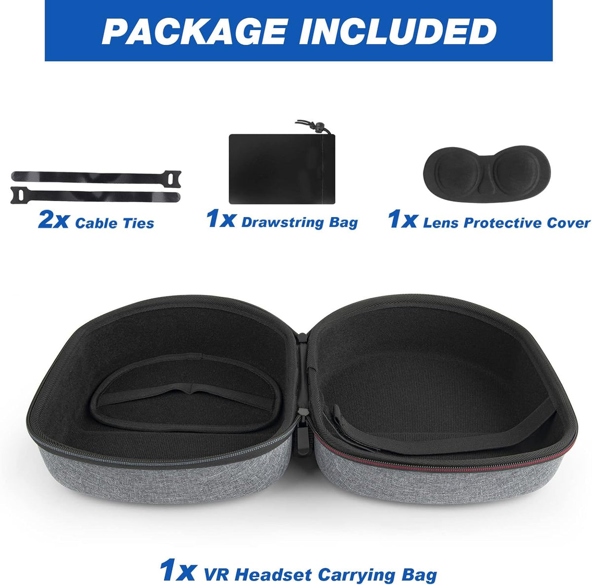Carrying Case for VR Gaming Headsets and Controllers Pack of 2 S603