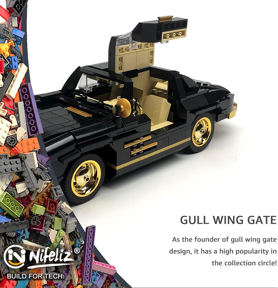 886 Pcs 1:14 Scale Sports Car Building Blocks Set A563