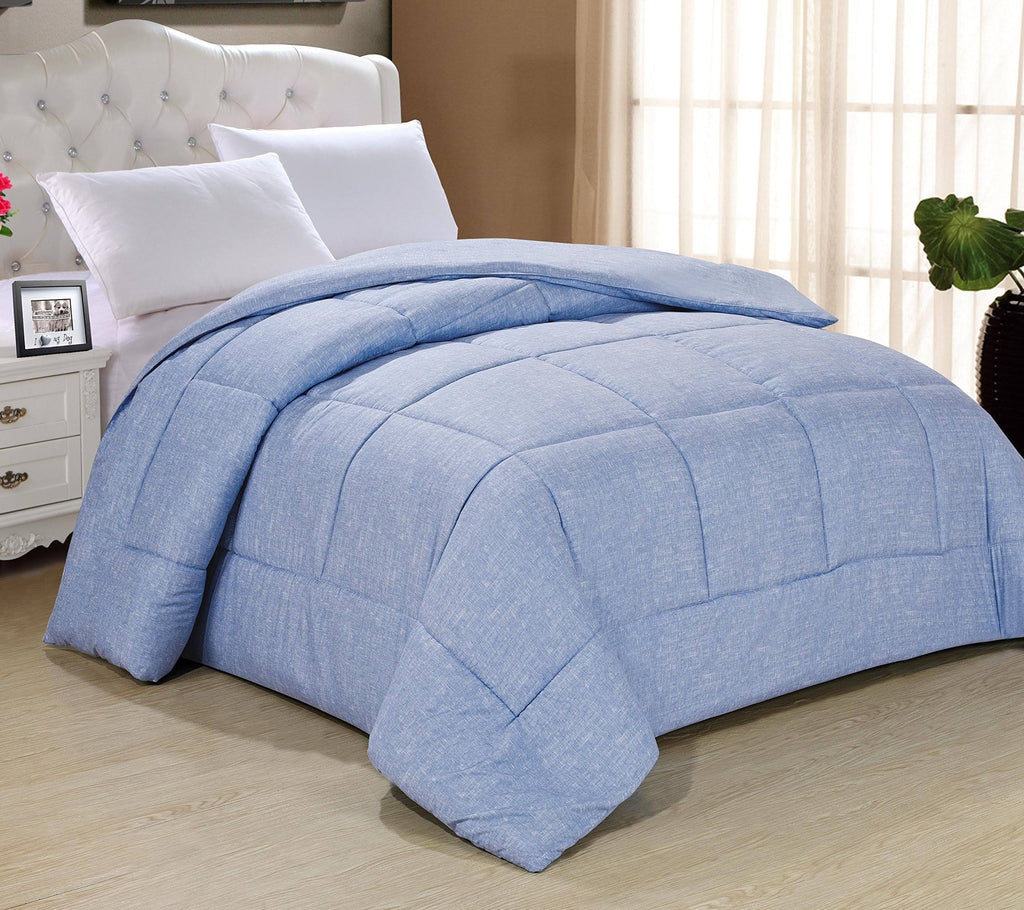 All Season Down Alternative Comforter Queen Light Blue T966