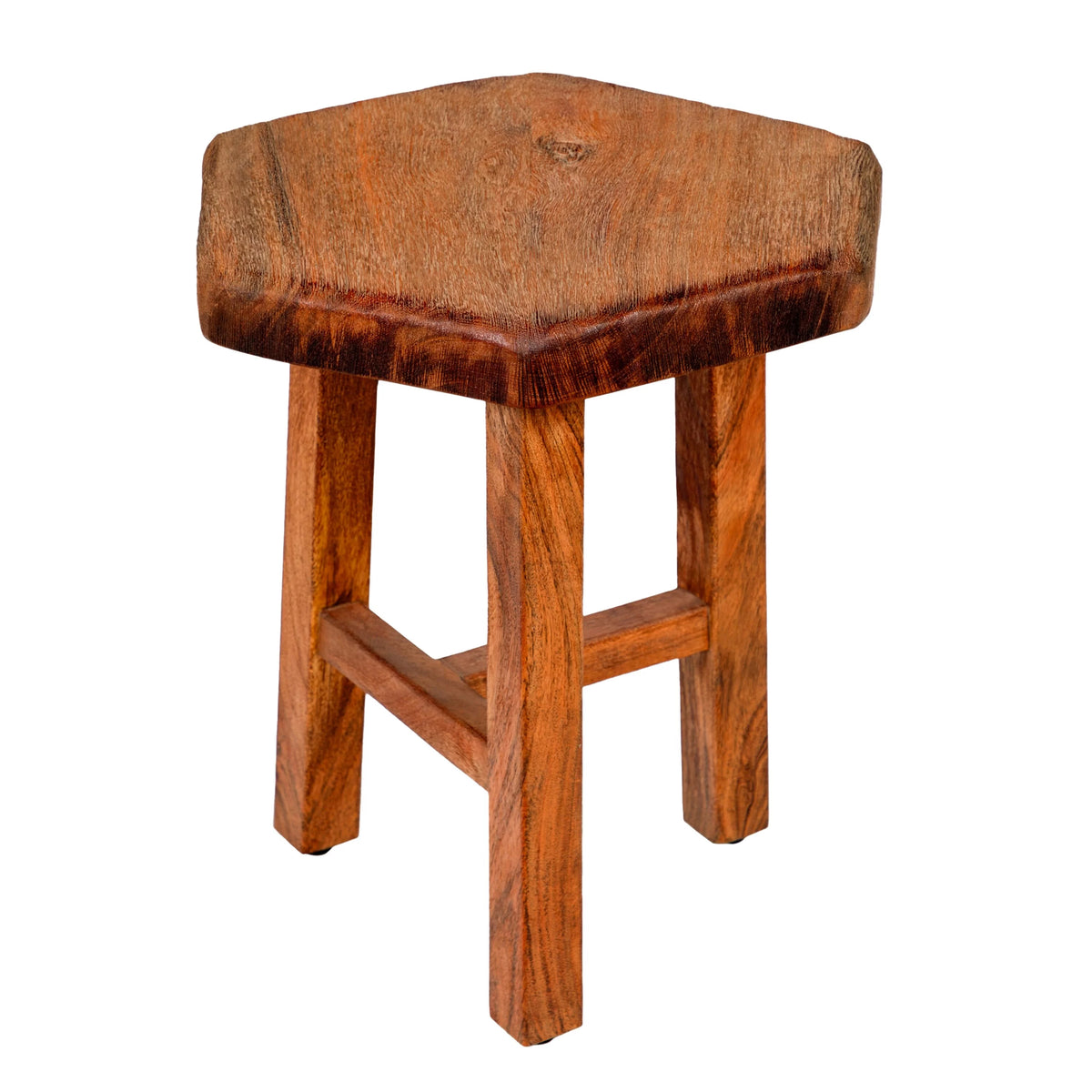 18 Inch Acacia Wood Side Table with Live Edge Top S437218