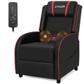 Purple PU Leather Massage Gaming Recliner Chair M37011