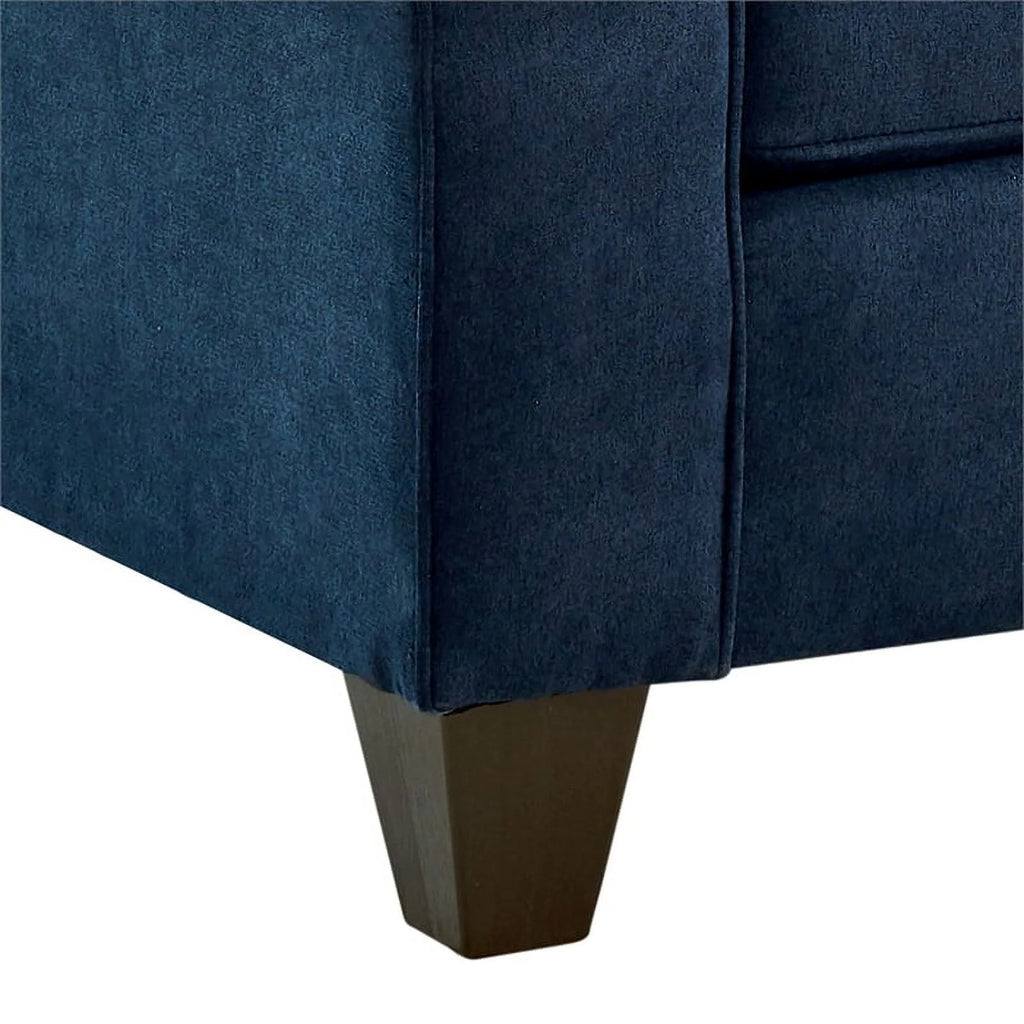 Wood and Fabric Loveseat K848