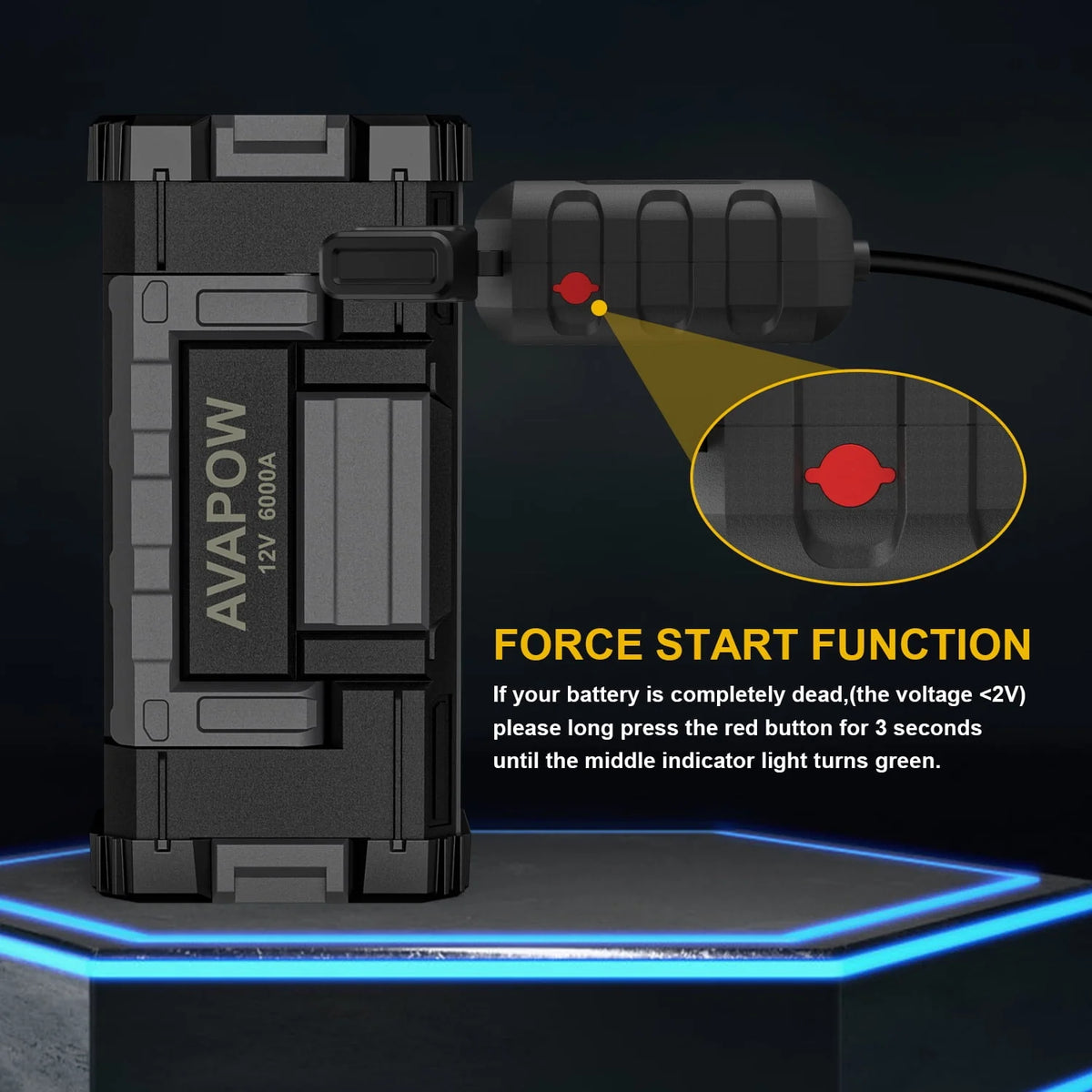 6000A Car Battery Jump Starter M43693