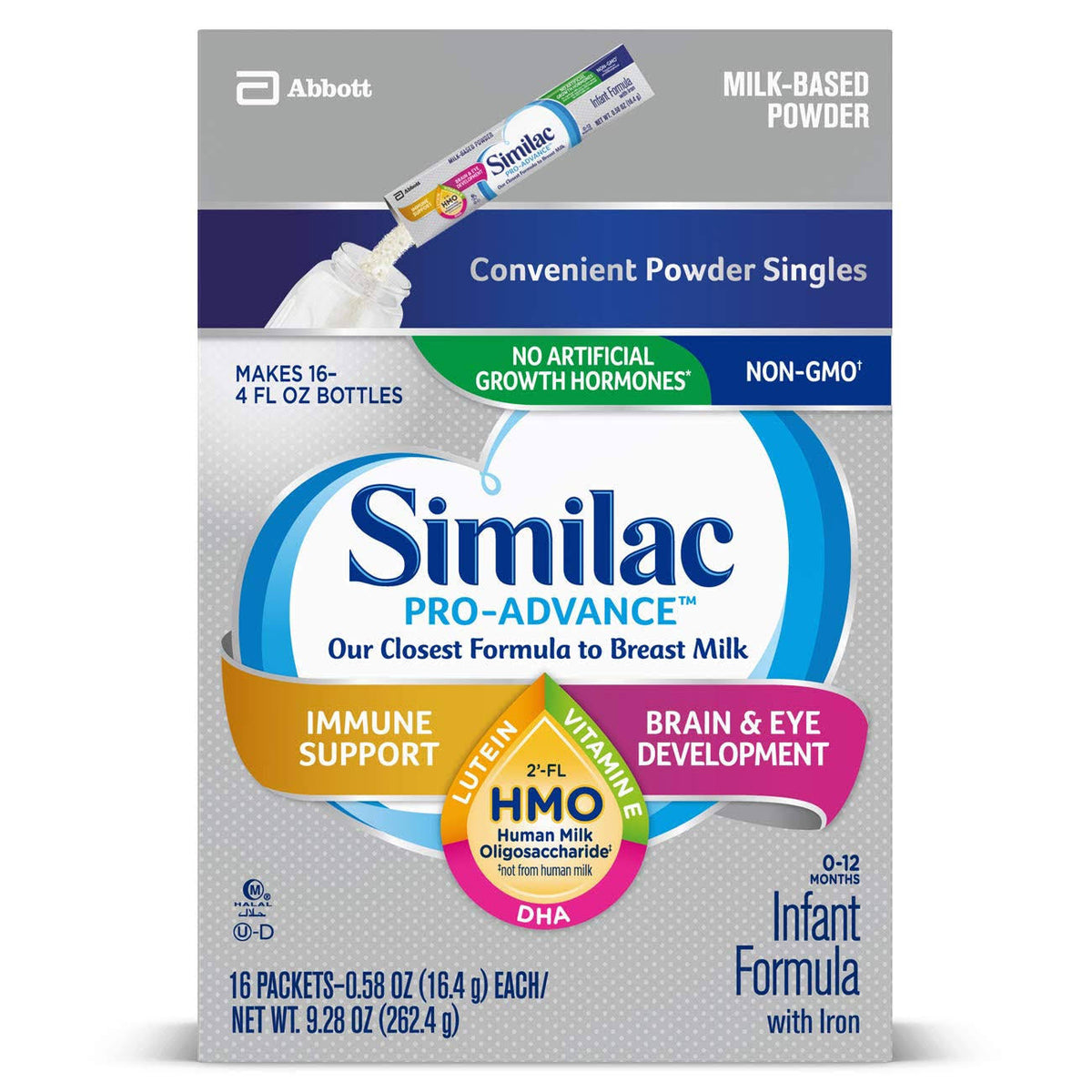 Non-GMO Infant Formula with Iron Powder Stickpacks Y1272