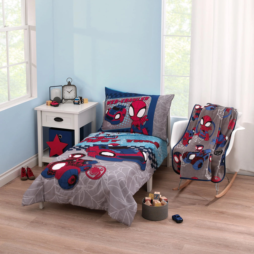 Blue 5pc Toddler Bedding & Blanket Bundle K912041