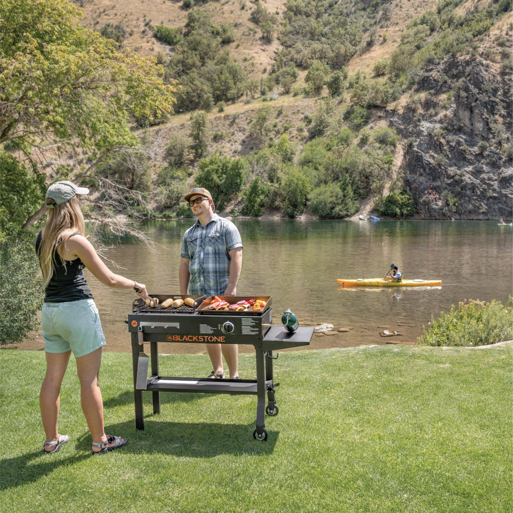 Propane Griddle and Charcoal Grill Combo V189214