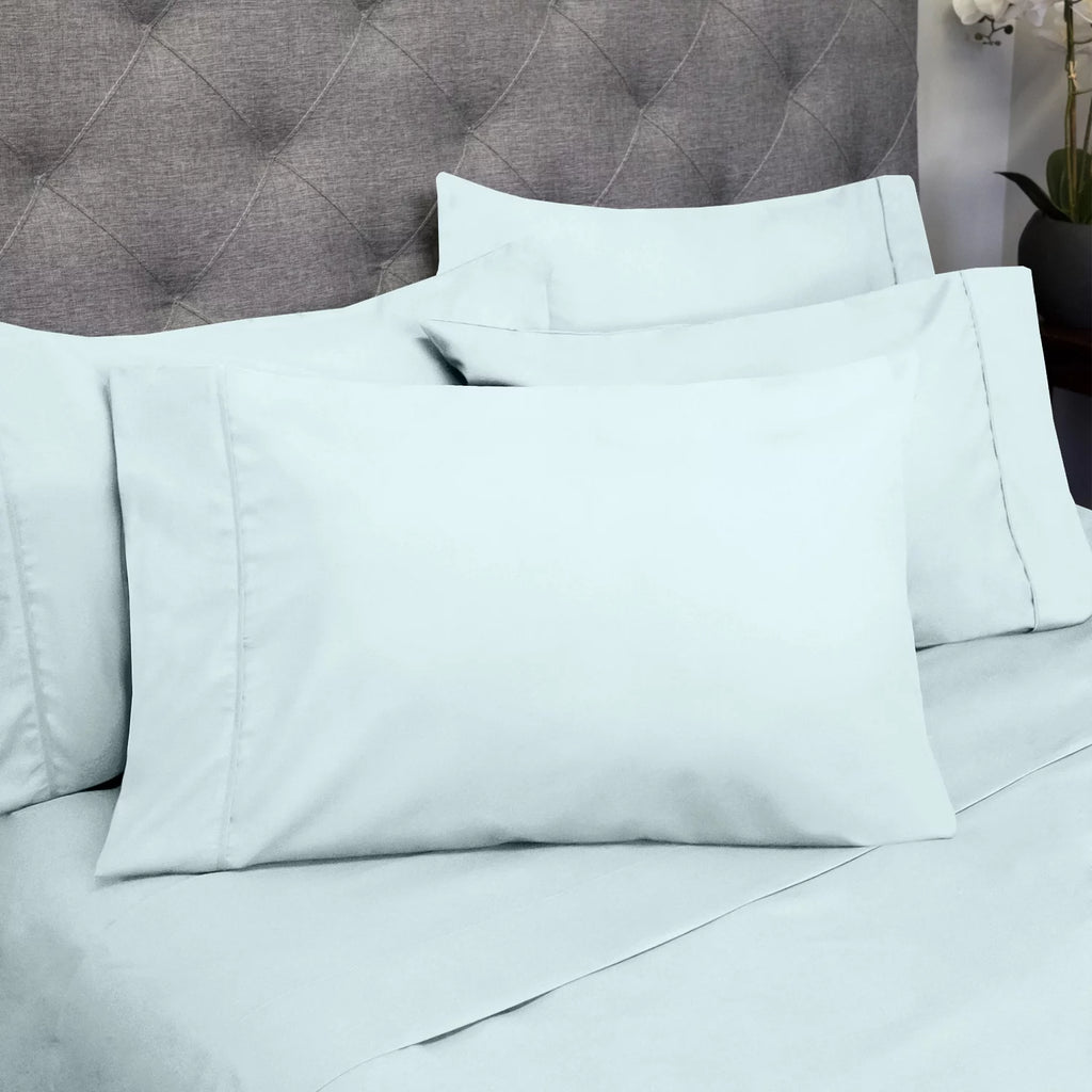 Aqua 7 Piece Split King Sheet Set O808