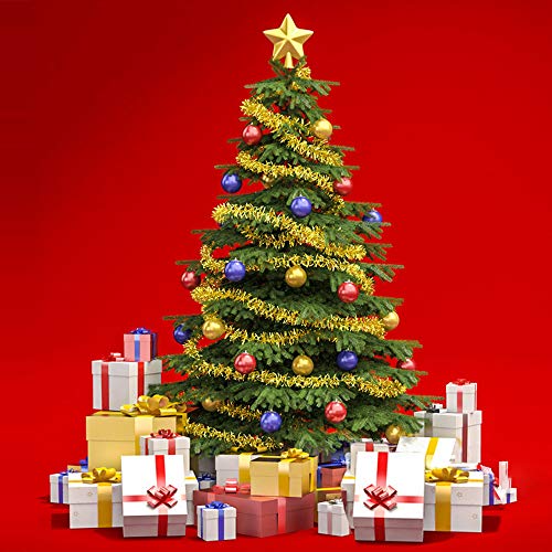 25 ft Silver & White Tinsel Twist Garland V390
