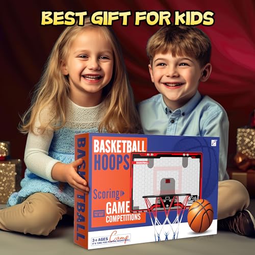 Indoor Basketball Hoop with LED Light and Scoreboard V84996