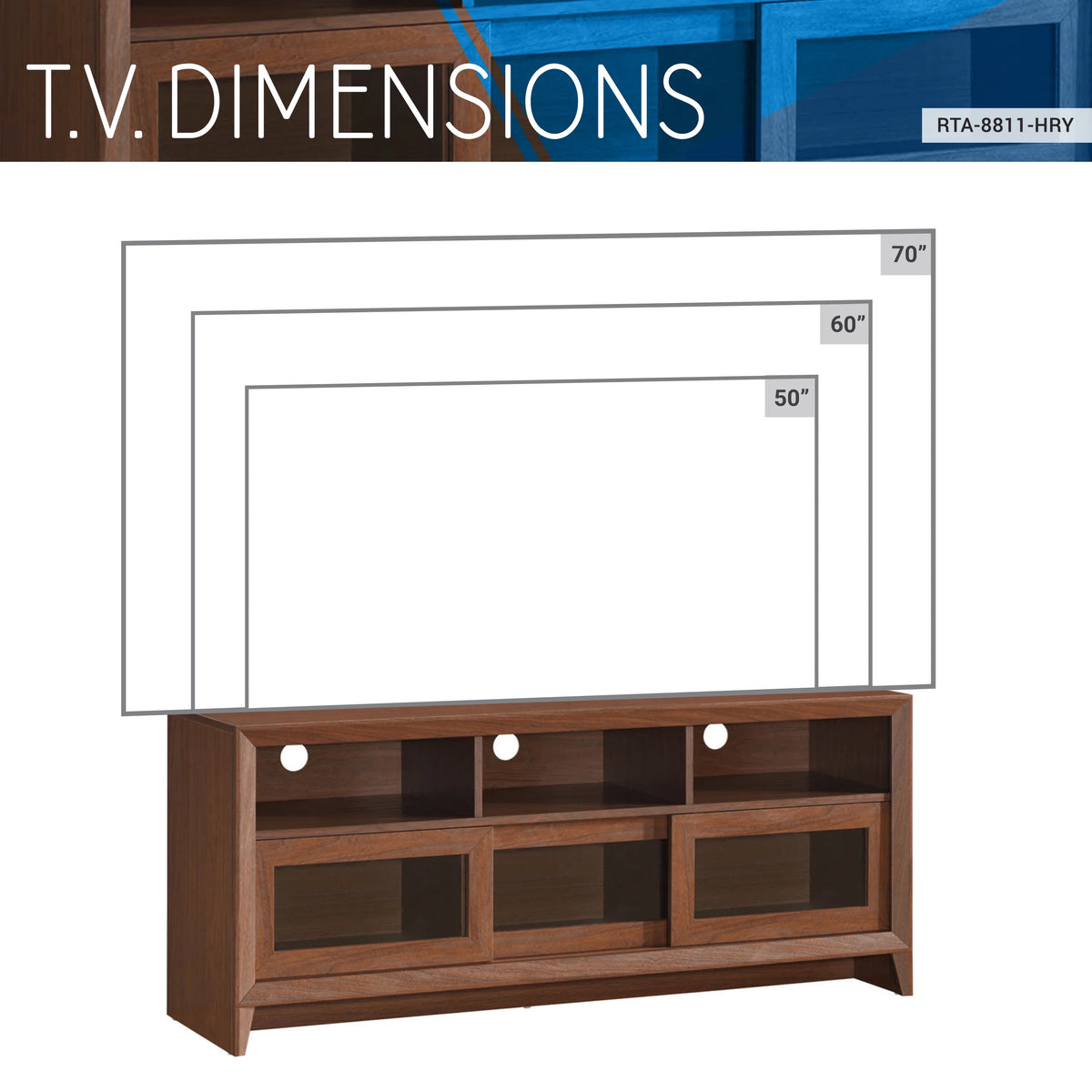 Modern TV Stand with Storage H5608