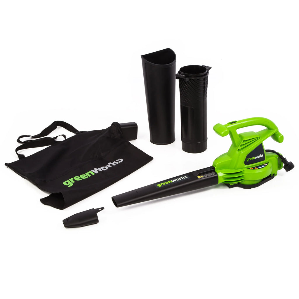 12 Amp 375 CFM Corded Electric Leaf Blower/Mulcher/Vacuum W7405