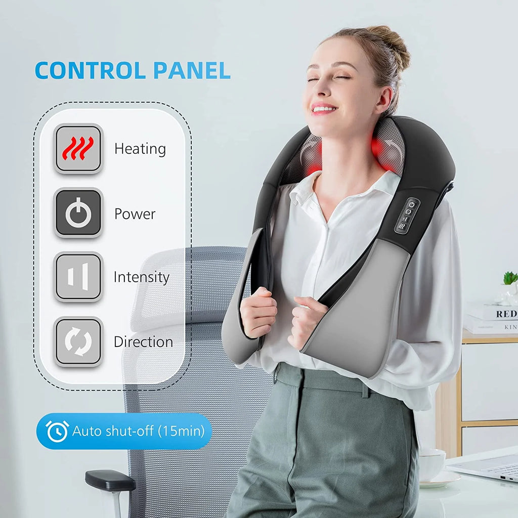 Shiatsu Neck & Shoulder Massager with Heat B975