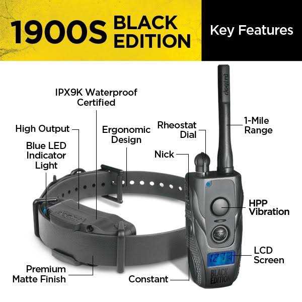 Black 1 Mile Remote Trainer G155