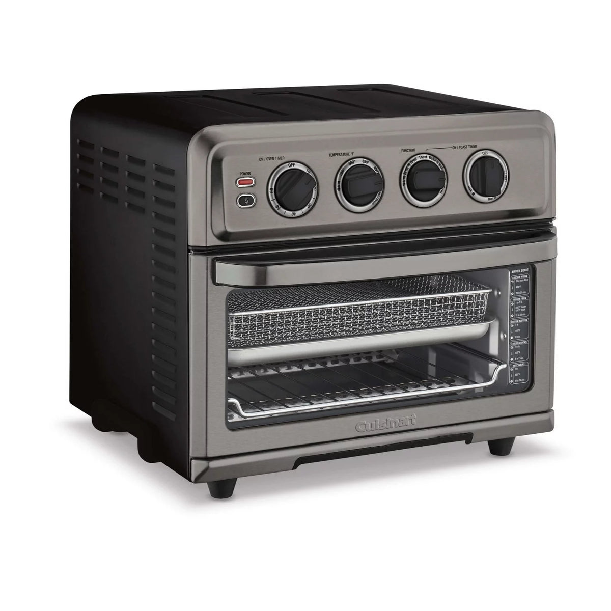Black AirFryer Oven with Grill and Spatula and Tongs Set J6936
