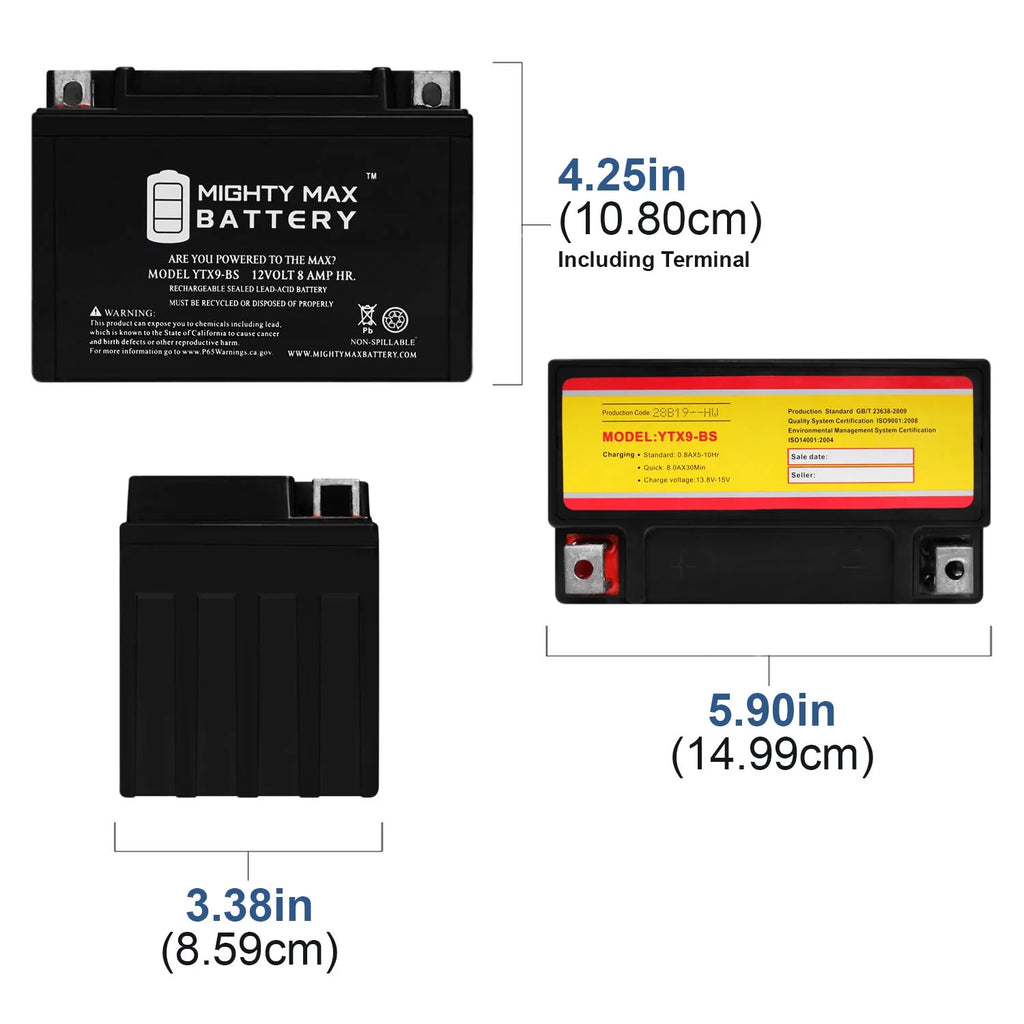YTX9-BS Deep Cycle Battery Z7415