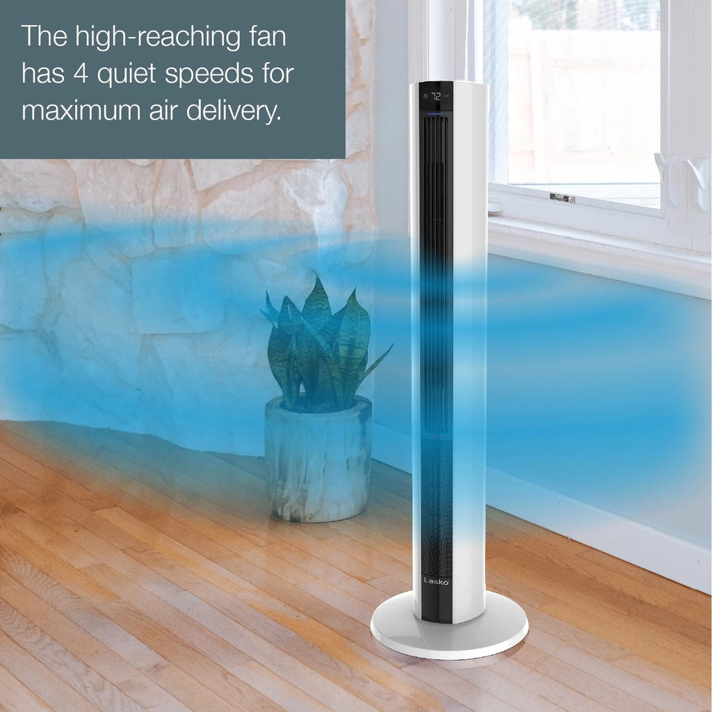 1500W Tower Fan & Space Heater with Timer and Remote J9618