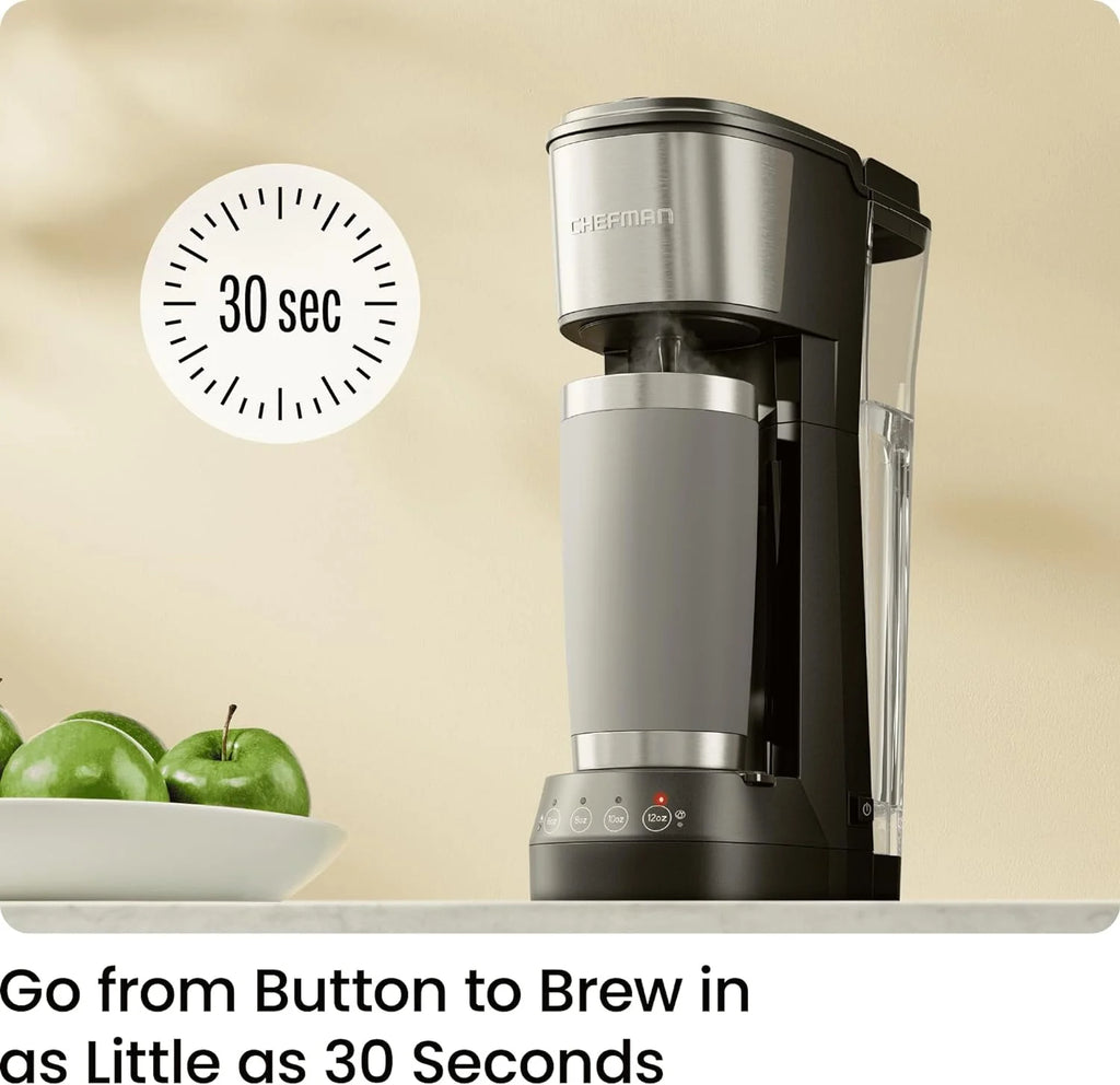 Single Serve Coffee Maker with Reusable Filter, Black K823920