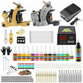 Complete Starter Tattoo Kit 2 Machine Guns 14 Inks Power Supply Q5225